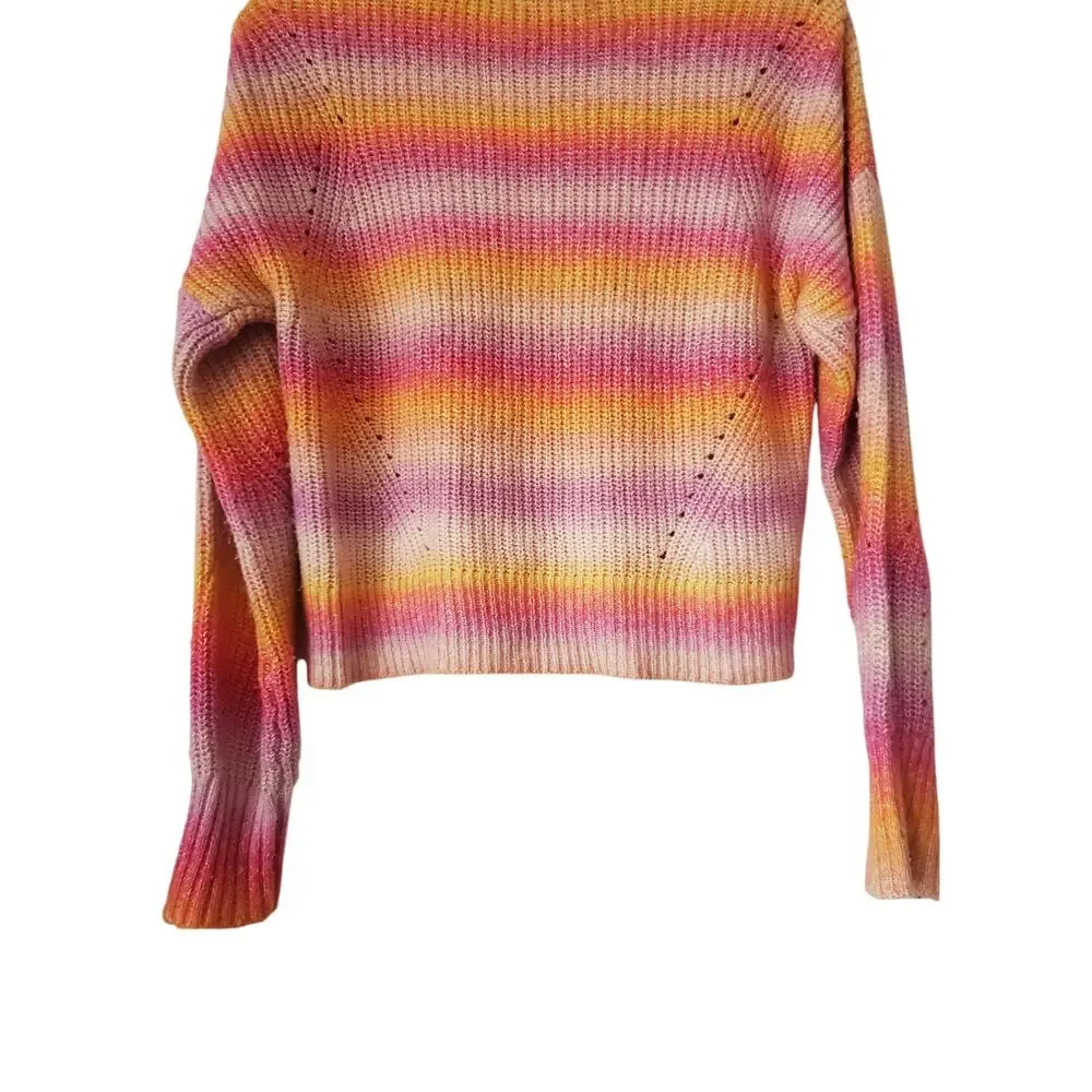 Rebecca Minkoff Brinkley Striped Cotton Blend Sweater Size Medium